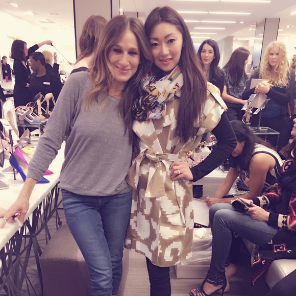 SJP pink keating stilettos with her autograph’ - Picture 8 of 8